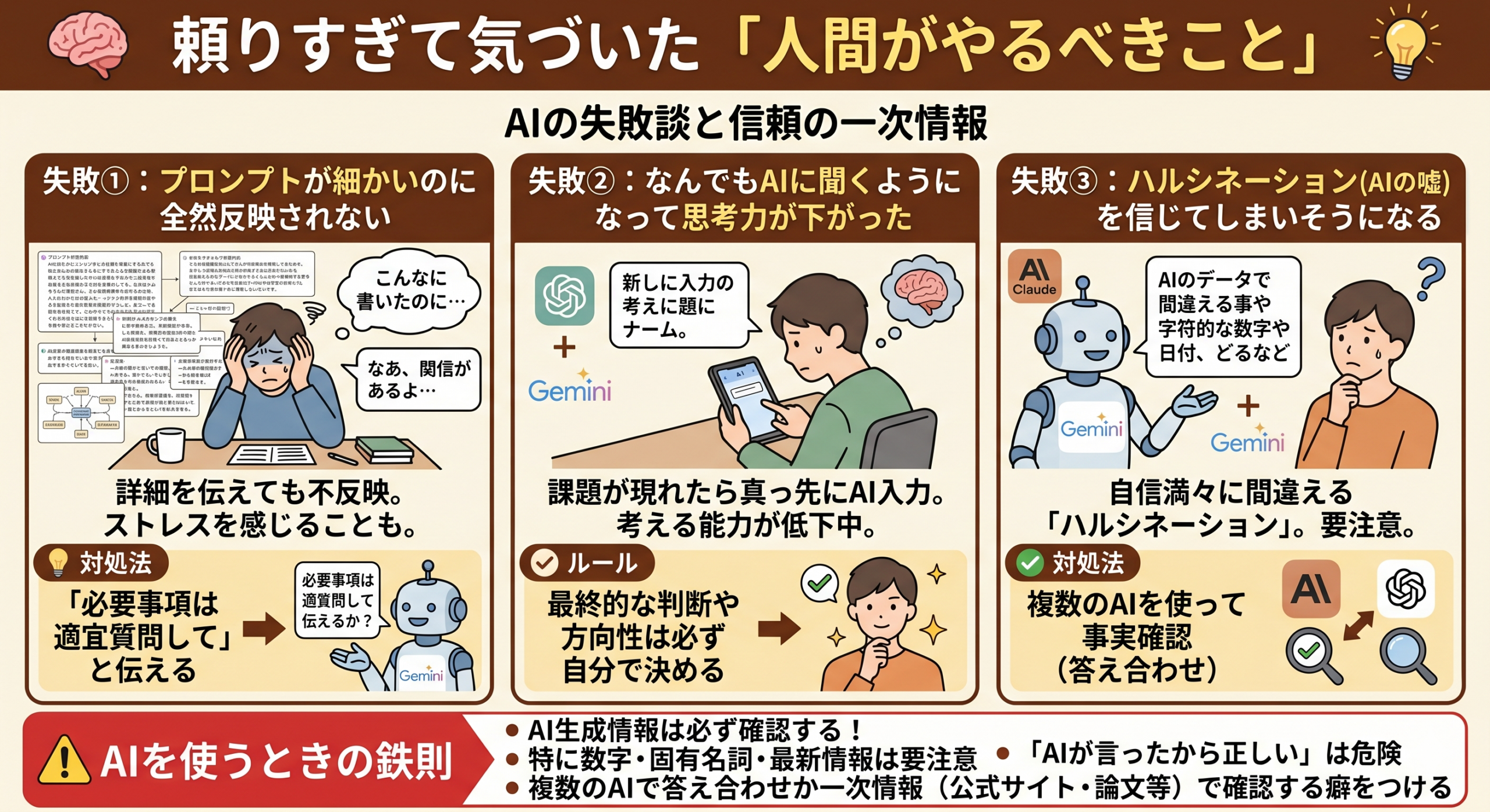 AI時代に人間がやるべきこと｜AIに頼りすぎた失敗から学んだ教訓