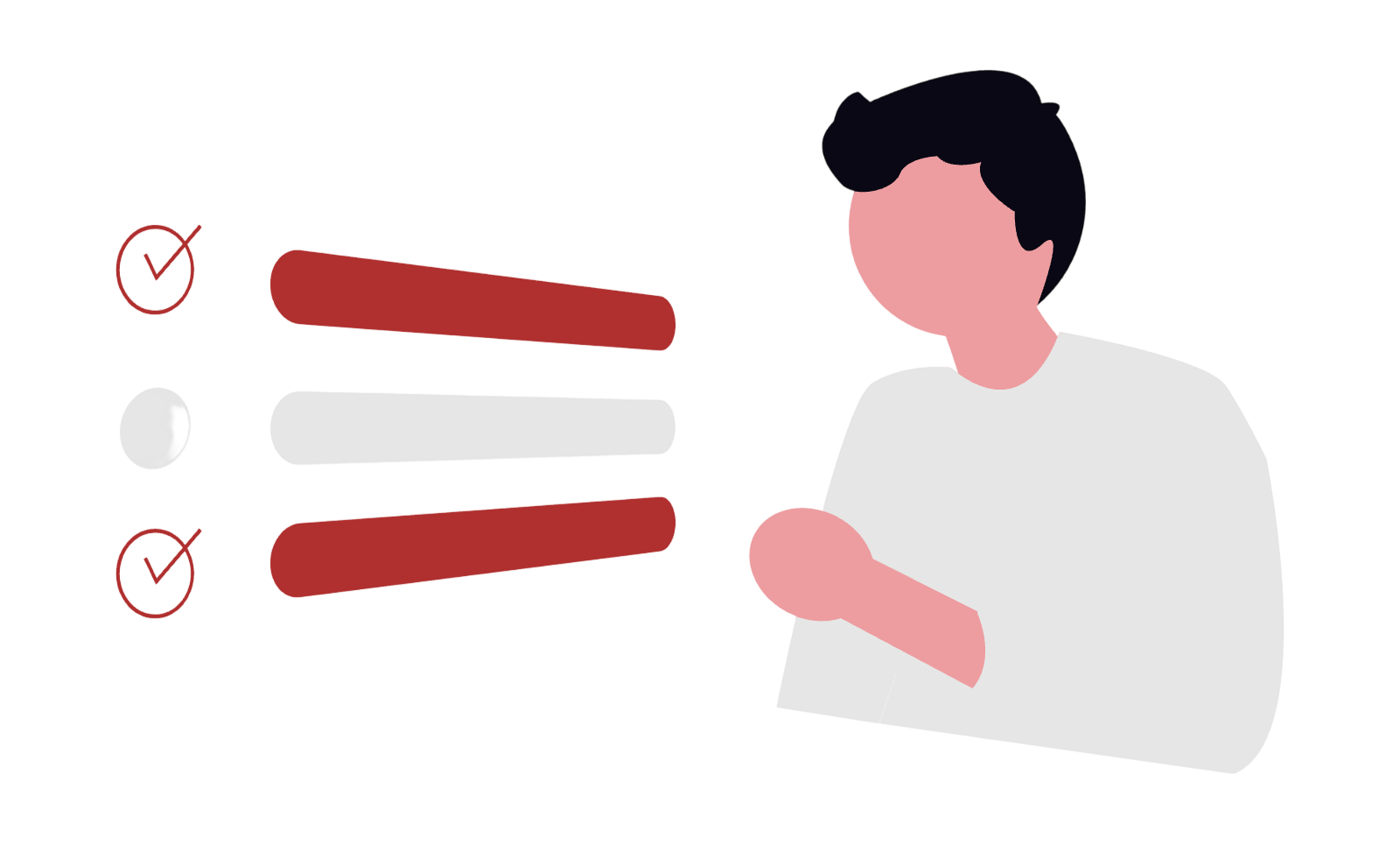 知りたいことに合わせて診断モードを選ぶイラスト
